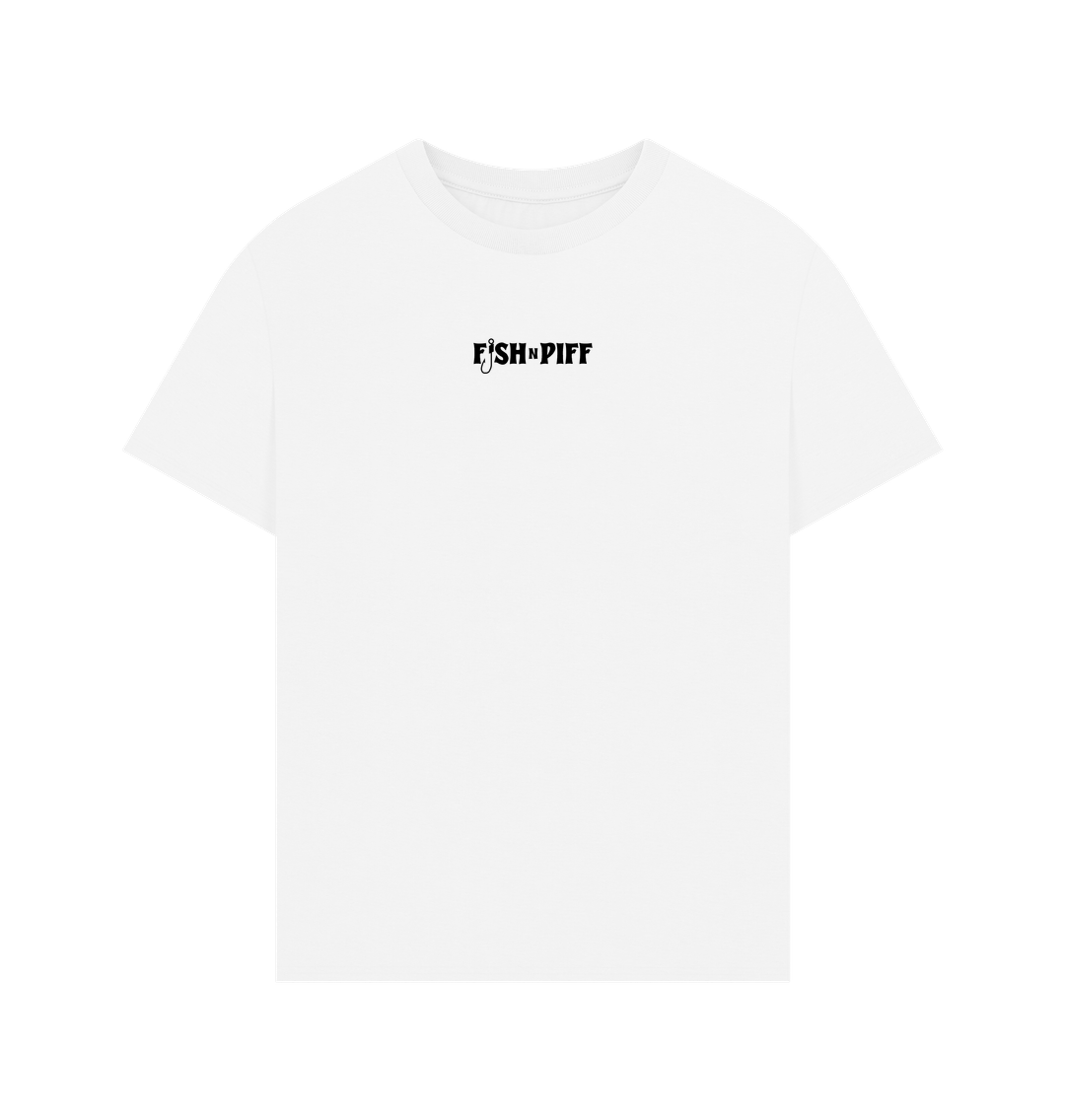 White FISHNPIFF BOGO - Men's Oversize Black Box Logo