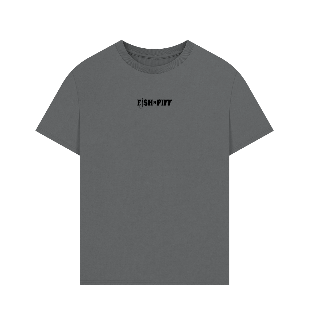 Slate Grey SLAP THE BASS - BLACK BOX LOGO - MENS OVERSIZE T