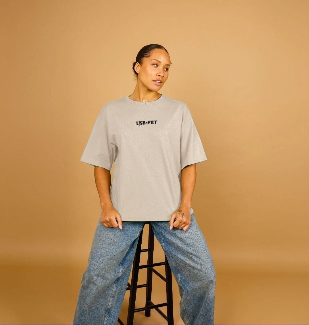 PUFF PASTRY BLACK BOX LOGO - WOMENS OVERSIZE T