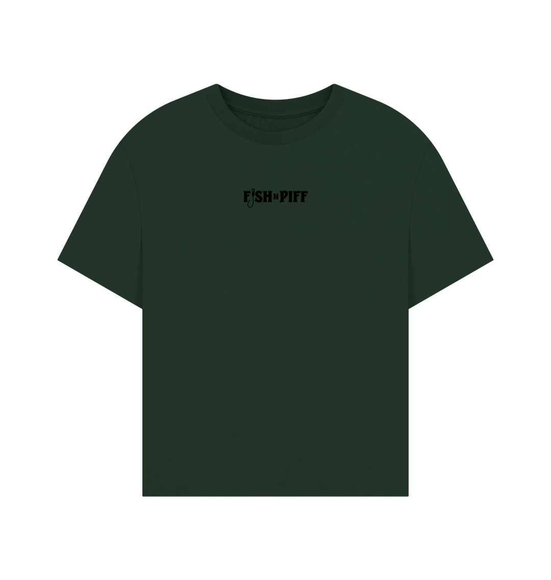 Evergreen FISHNPIFF BLACK BOX LOGO - WOMENS OVERSIZE T