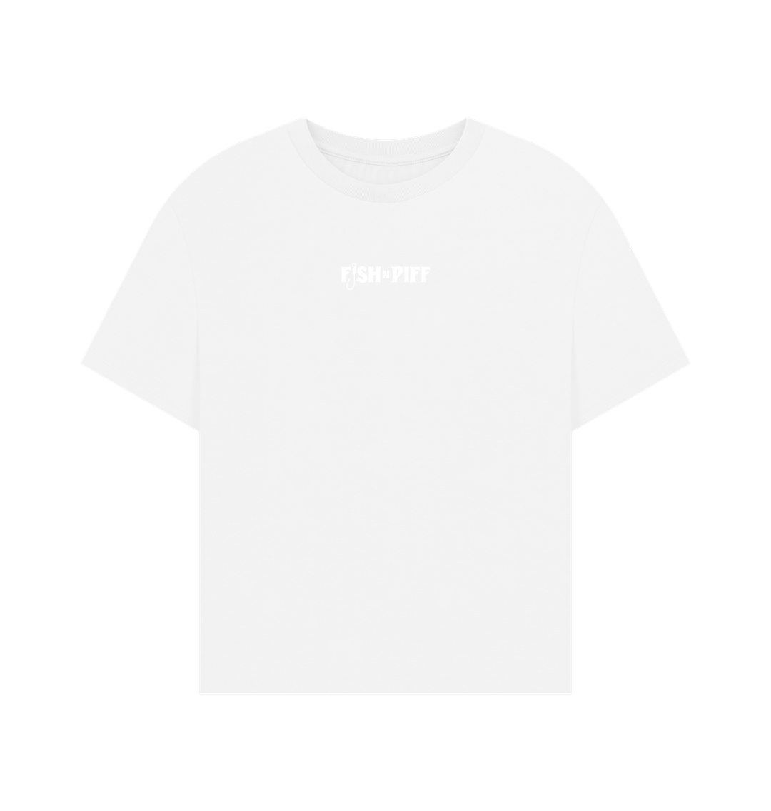 White Slap The Bass - Women's Oversized White Box Logo