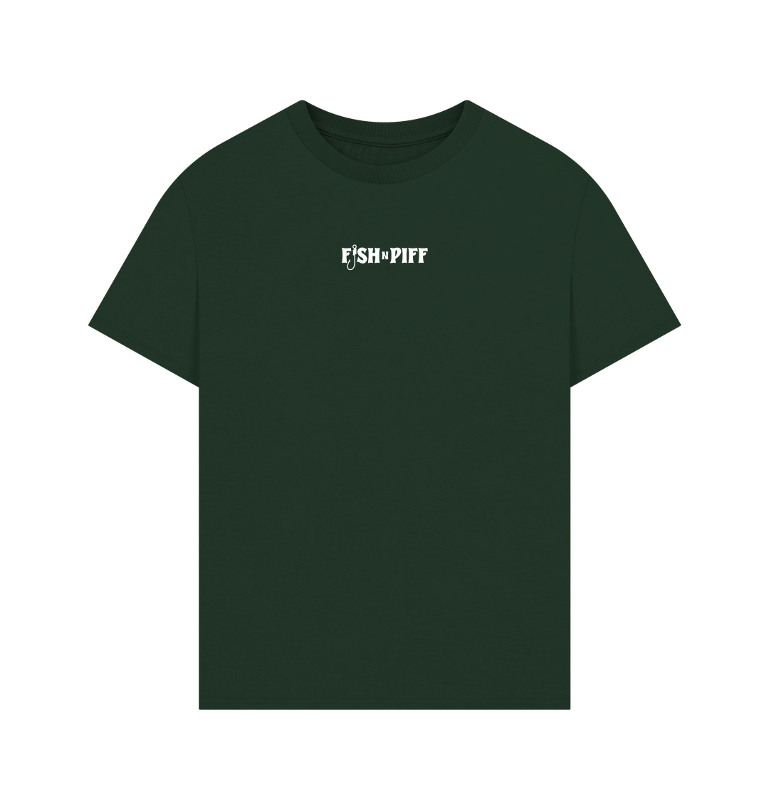 Evergreen FFISHNPIFF X BASS VENTURA LIMITED EDTION COLLAB - WHITE LOGO - MENS OVERSIZE T