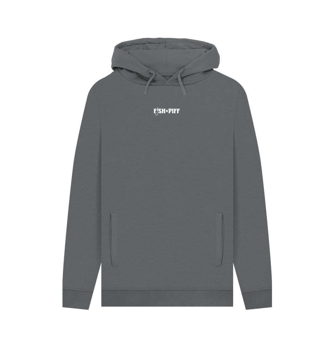 Slate Grey BOX OF WORMS HOODIES - WHITE BOX LOGO