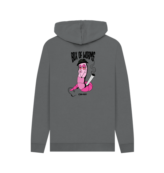 BOX OF WORMS HOODIES - BLACK FISHNPIFF LOGO