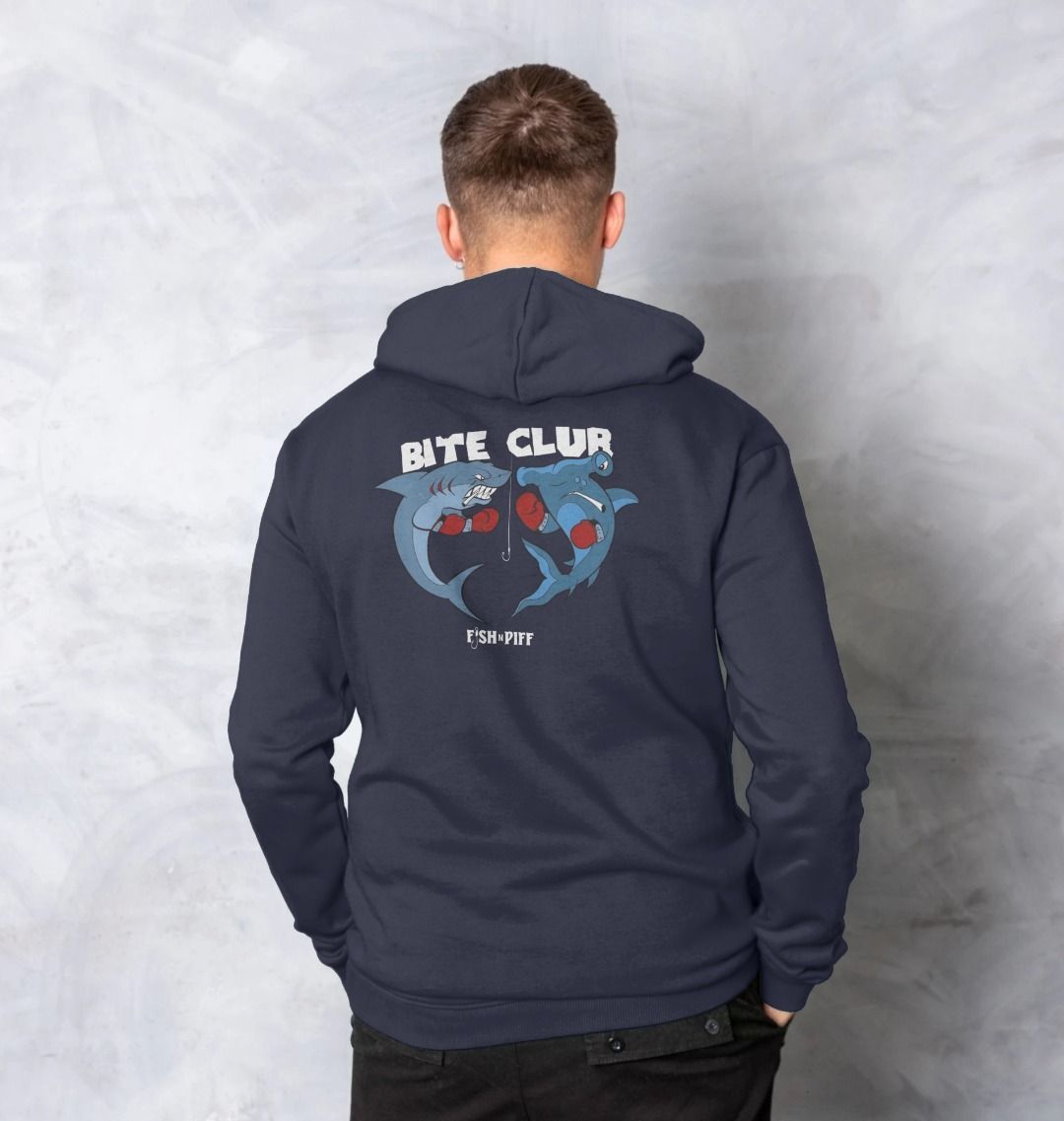 BITE CLUB- Unisex Hoody White Box Logo