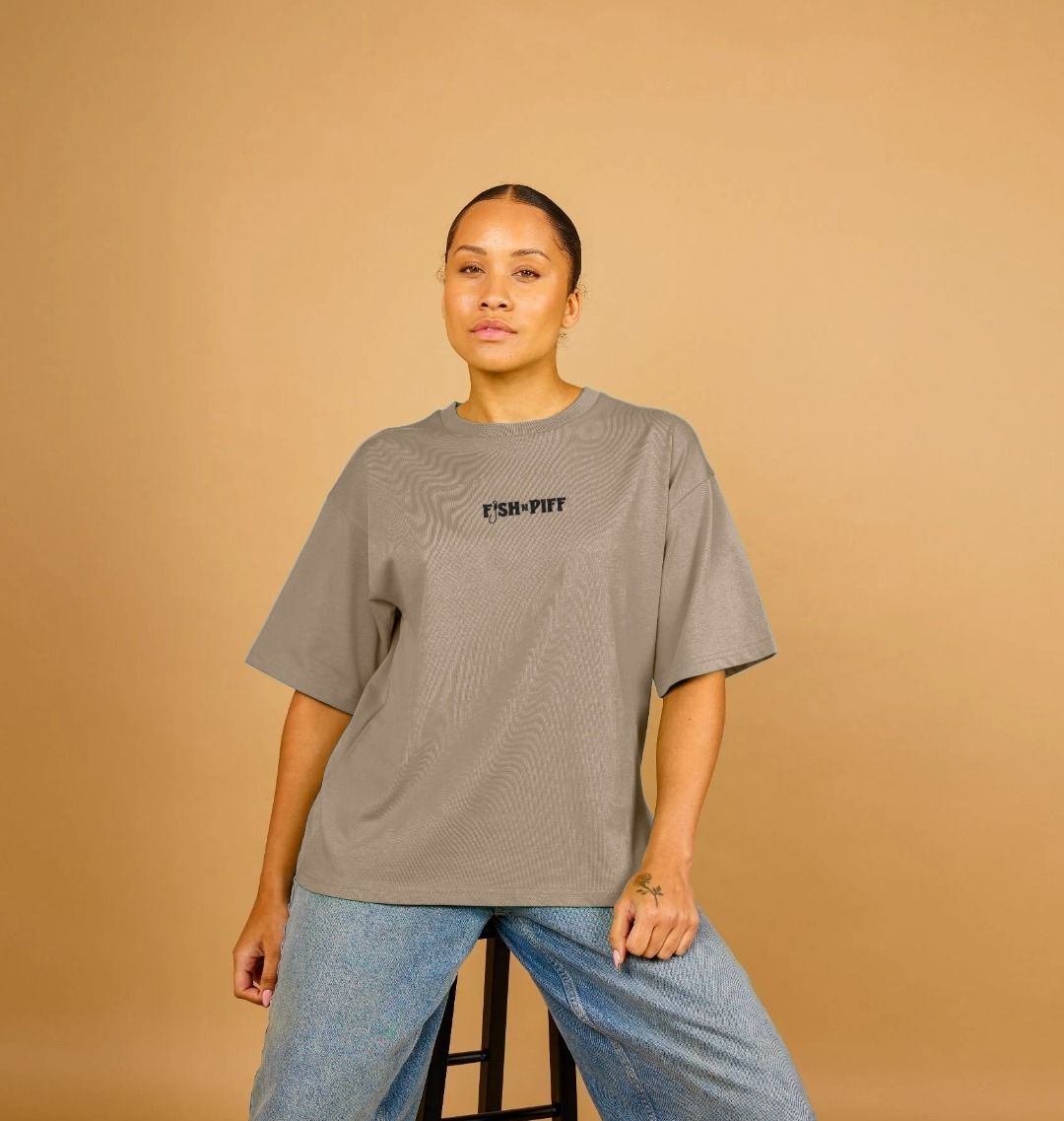 PUFF PASTRY BLACK BOX LOGO - WOMENS OVERSIZE T