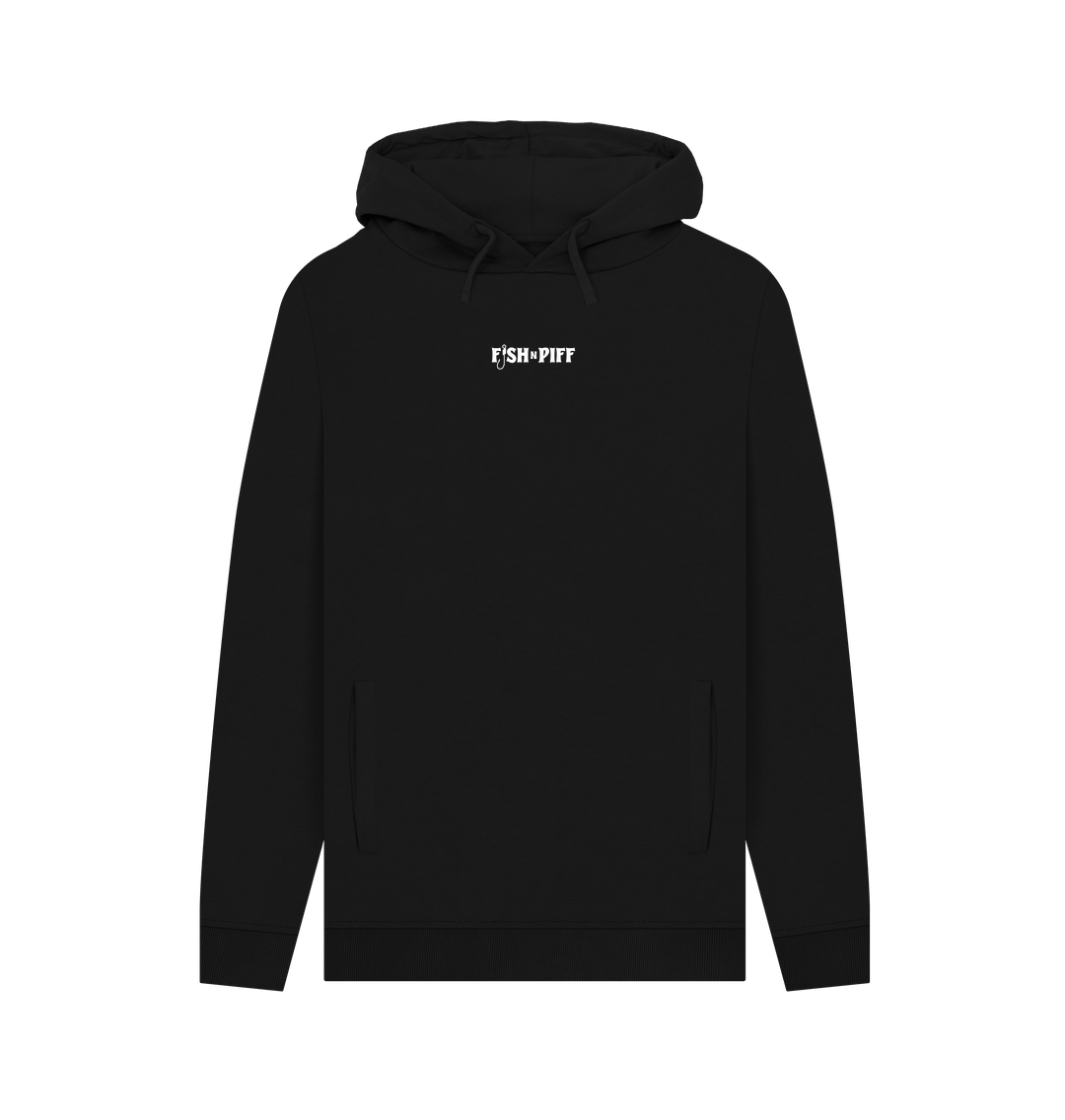 Black BITE CLUB HOODIES - WHITE BOX LOGO