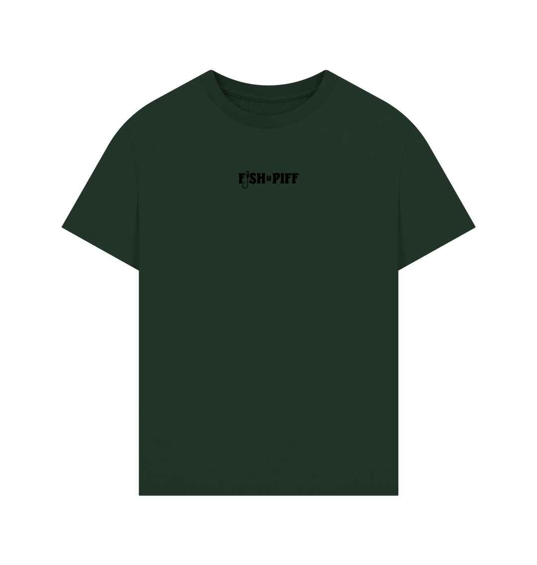 Evergreen FISHNPIFF X BASS VENTURA LIMITED EDTION COLLAB - BLACK LOGO - MENS OVERSIZE T