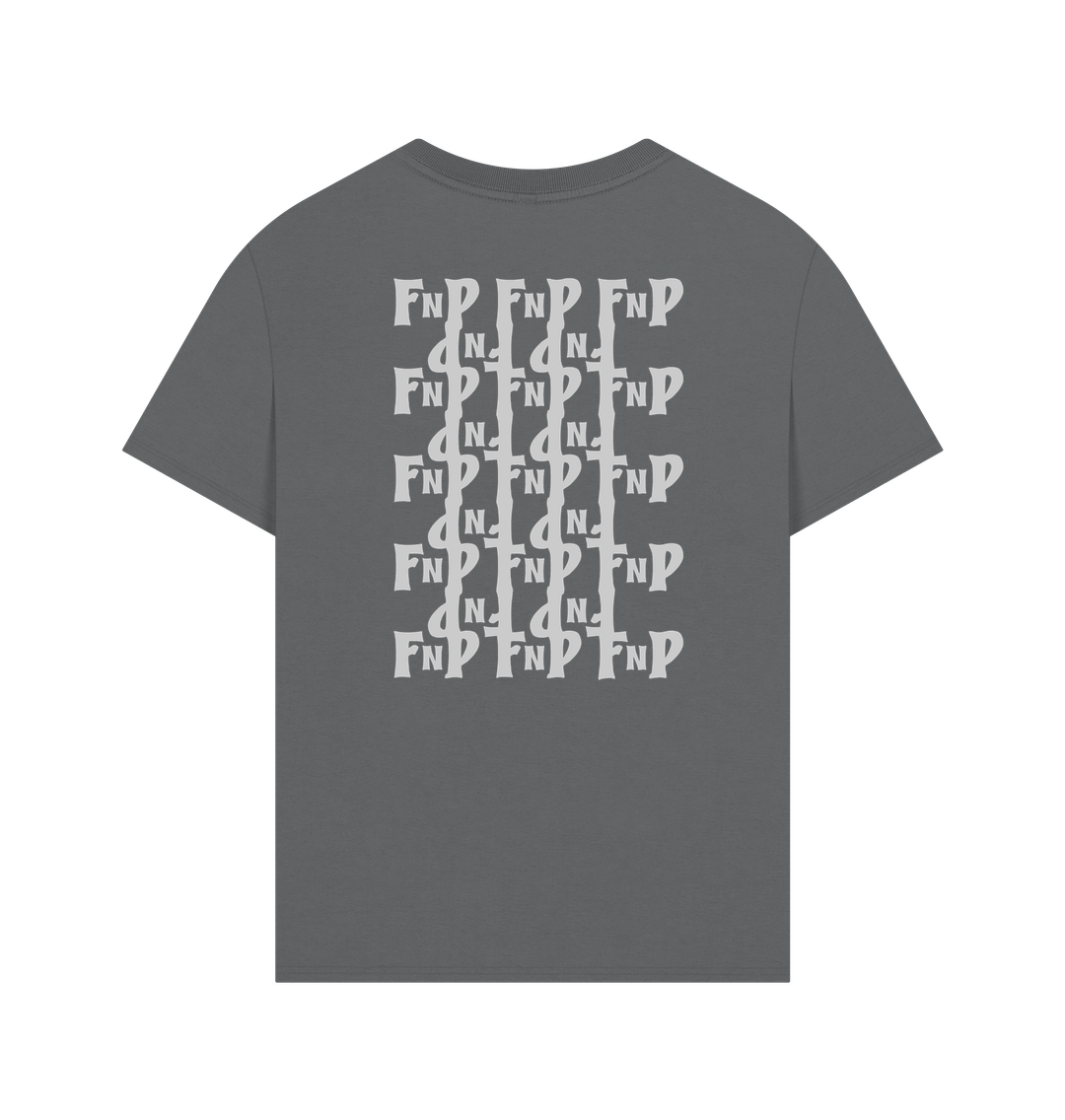 FNP SEA SNAKE SPIRAL GREY LOGO - MENS OVERSIZE T