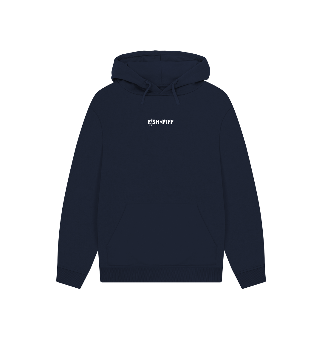 Navy Printed Hoody