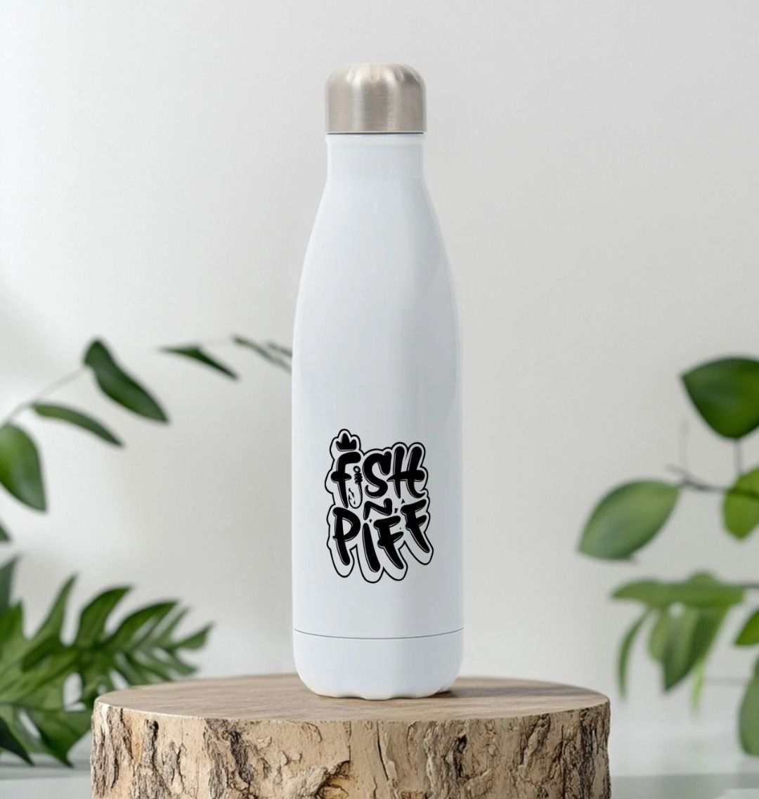 FISHNPIFF GRAFFITI LOGO 500ML STAINLESS STEEL WATER BOTTLE