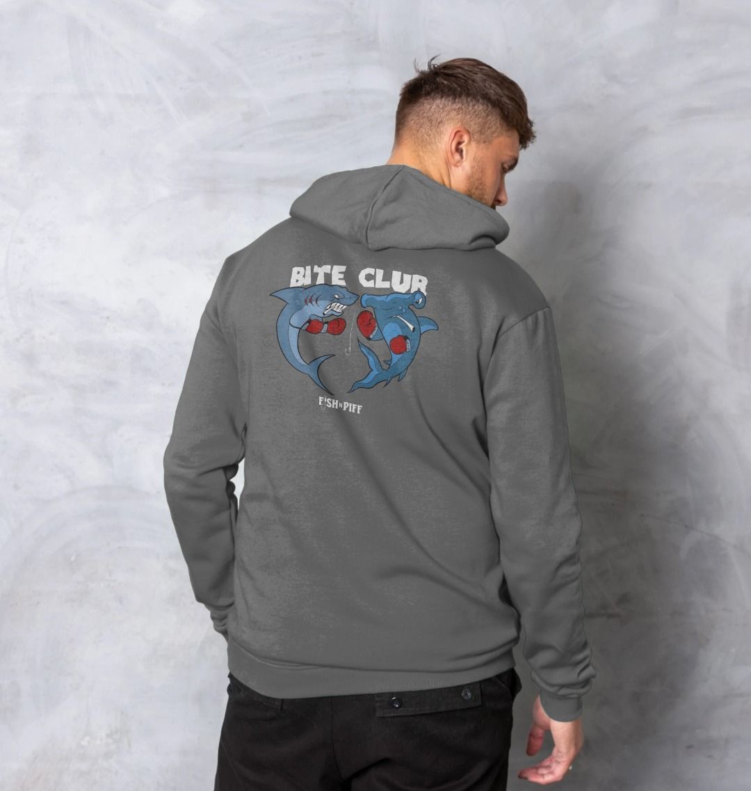 BITE CLUB- Unisex Hoody White Box Logo