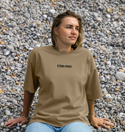 FISHNPIFF BOGO - Women's Oversized T Black Box Logo