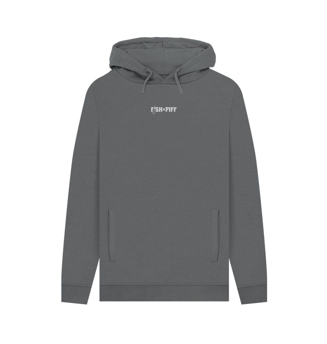 Slate Grey CARPE DIEM HOODIE - GREY BOX LOGO