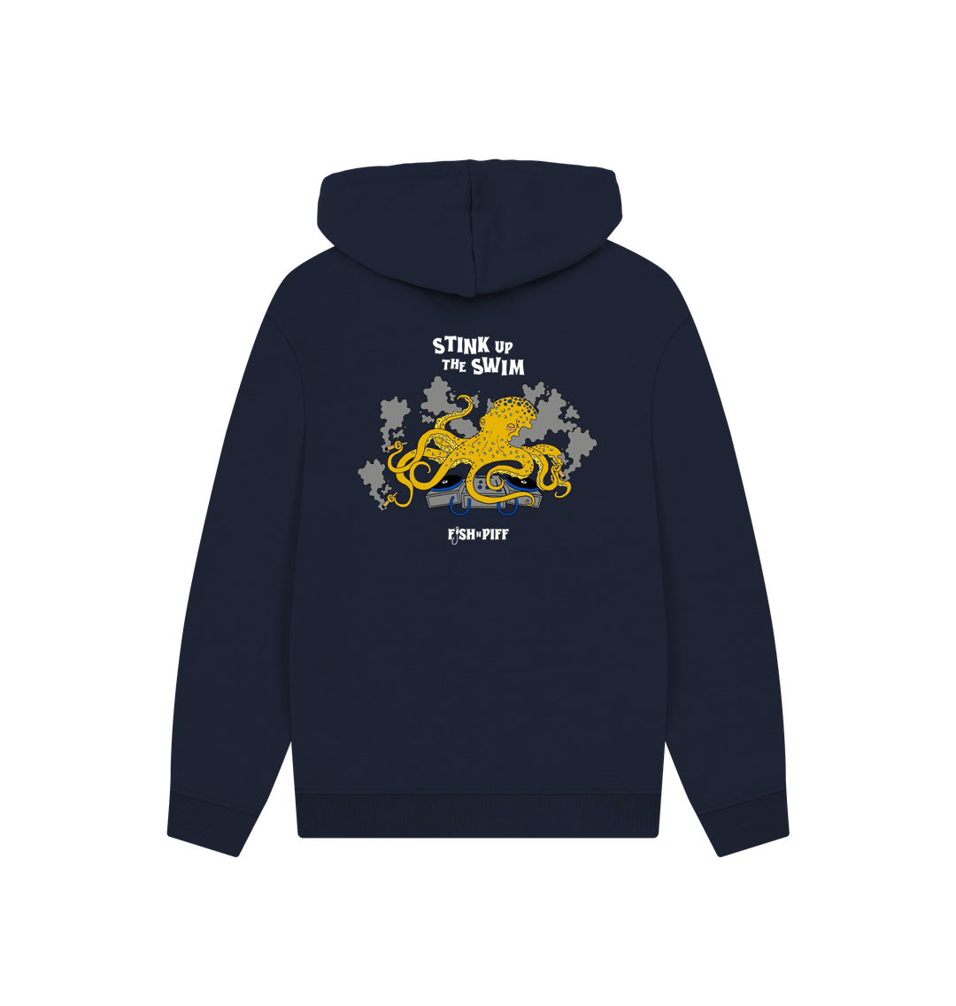 Navy Printed Hoody