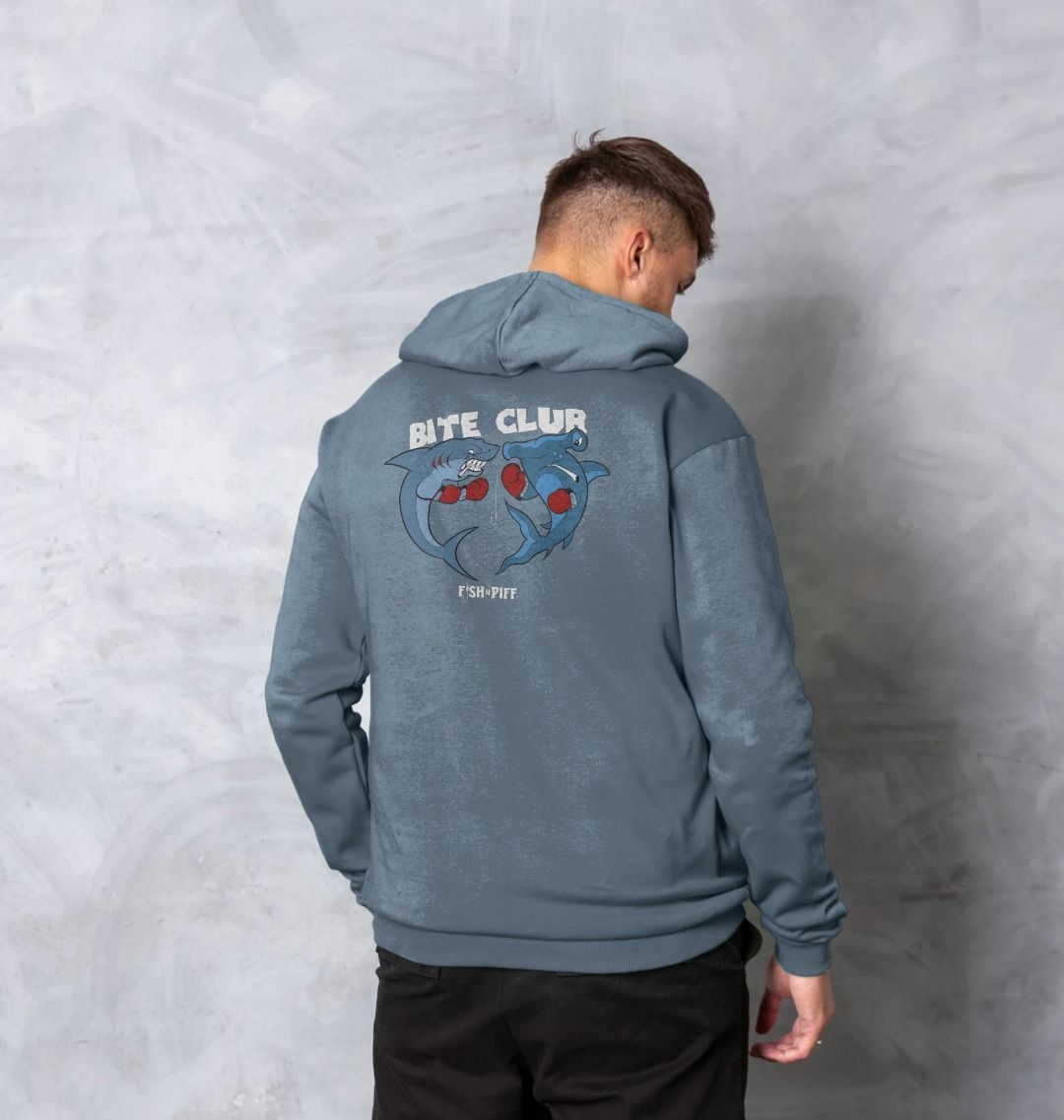 BITE CLUB- Unisex Hoody White Box Logo