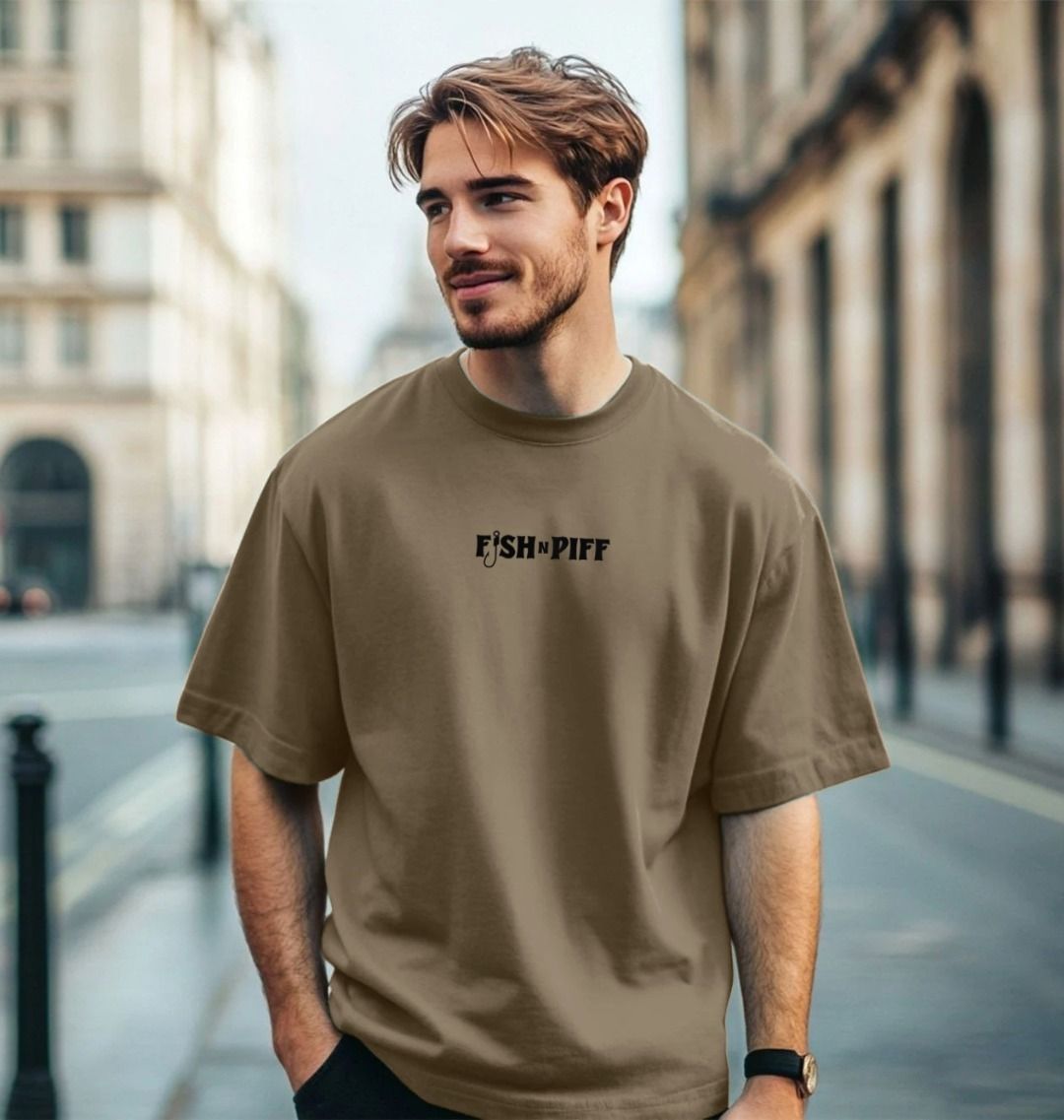 FISHNPIFF BOGO - Men's Oversize T Black Box Logo