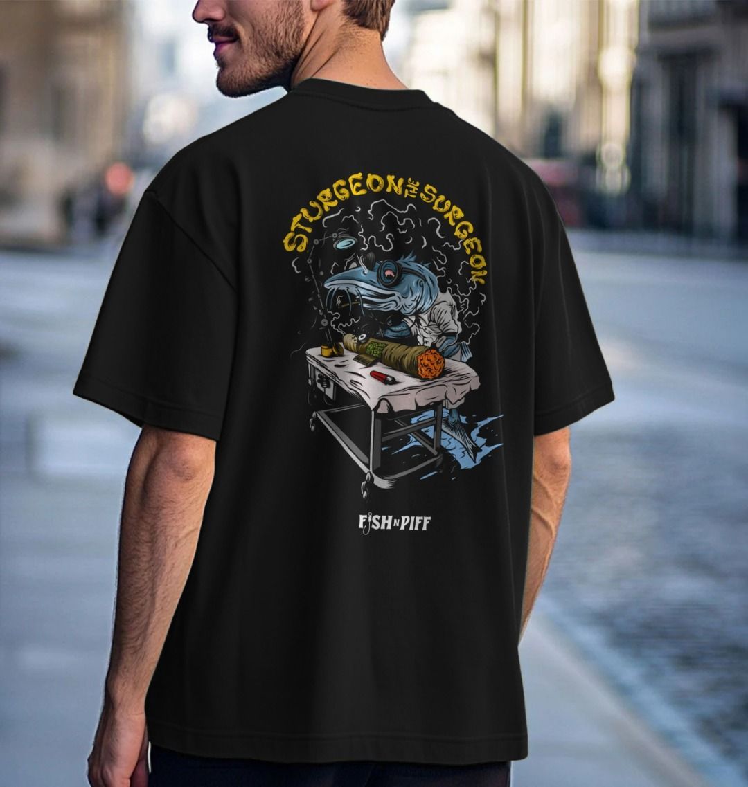 STURGEON THE SURGEON - Men's Oversized T White Box Logo