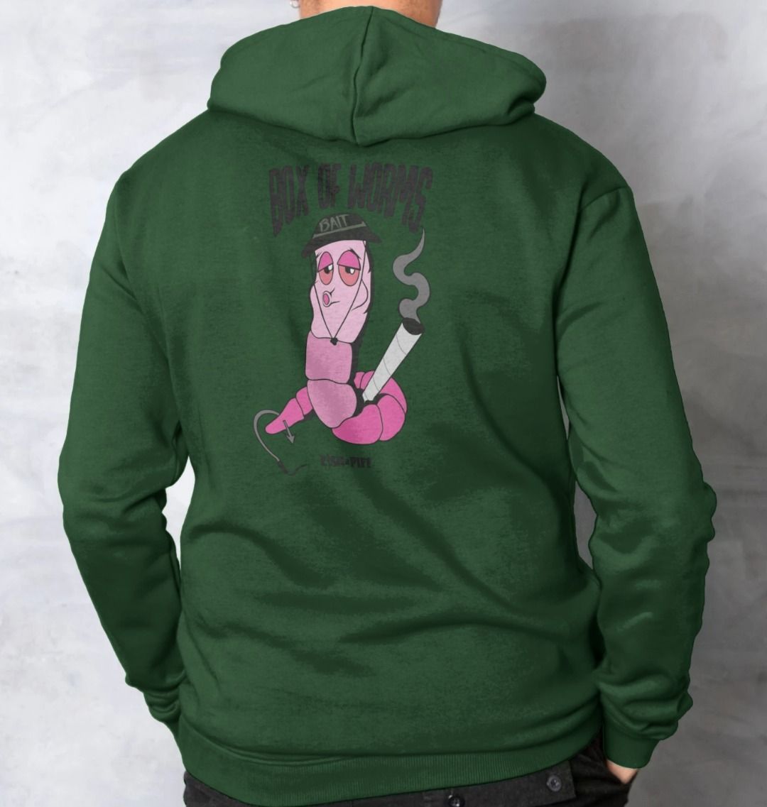 BOX OF WORMS - Unisex Hoody Black Box Logo