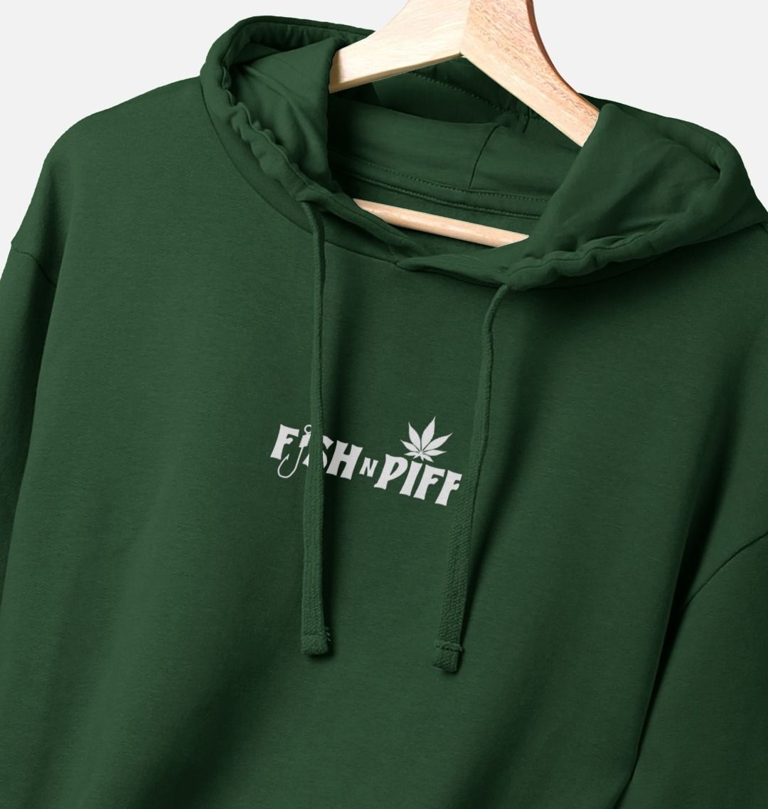 HEMP LEAF - Unisex Hoody White Box Logo