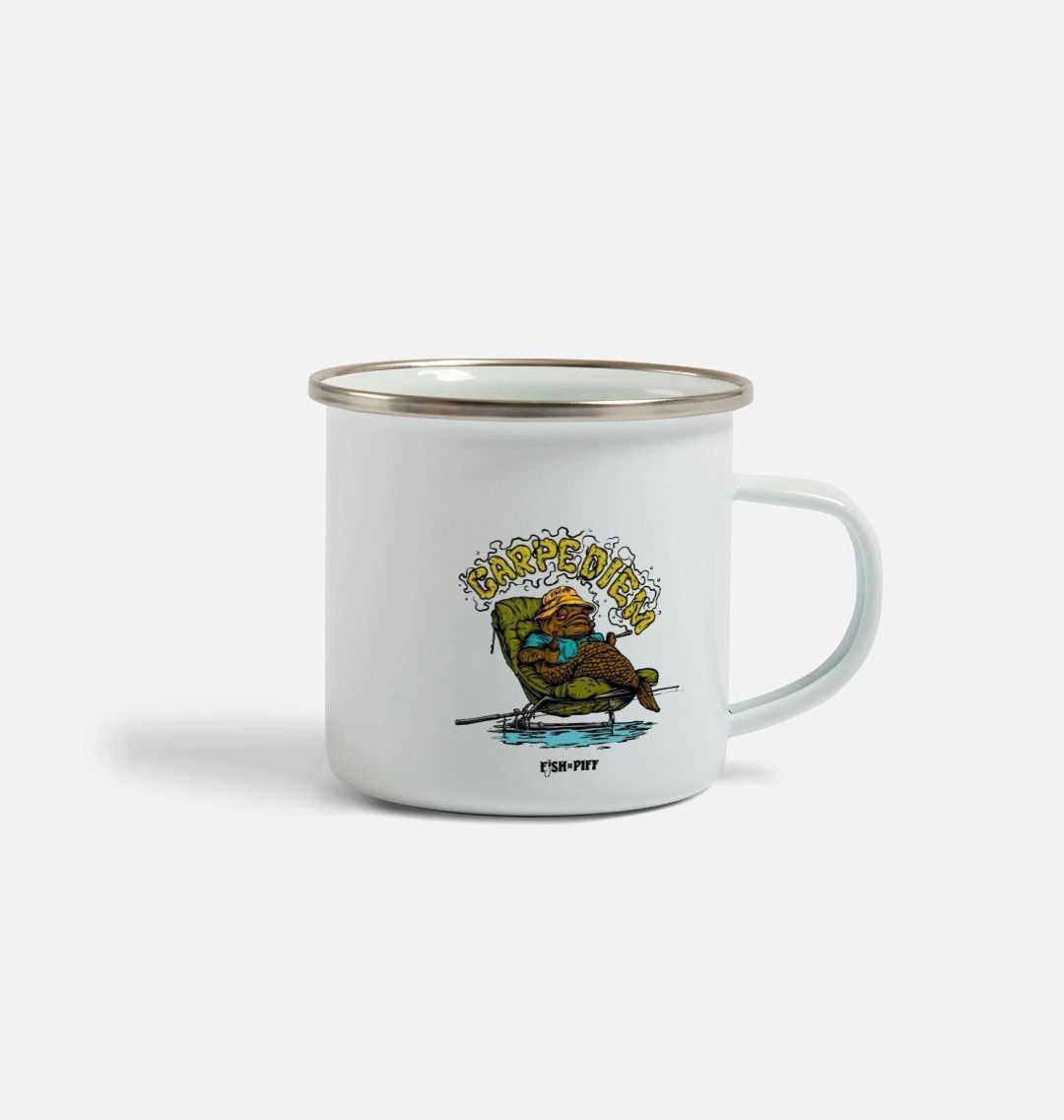 Fishnpiff X Carpe Diem Enamel Fishing Mug